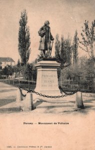 Vintage Postcard 1900's Au Patriarche De Ferney Monument de Voltaire France