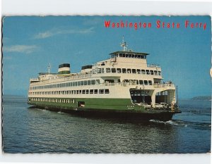 Postcard M.V. Hyak, Washington State Ferry, Washington