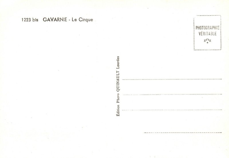 Cirque de Gavarnie Central Pyrenees Circle France RPPC Vintage Postcard
