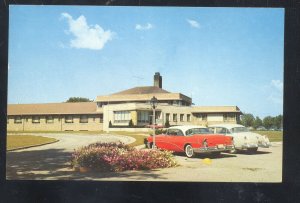 LA GRANGE INDIANA LAGRANGE COUNTY HOSPITAL OLD CARS VINTAGE POSTCARD