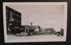 Mint United States USA Postcard Looking East on Main Street Oneill Nebraska RPPC