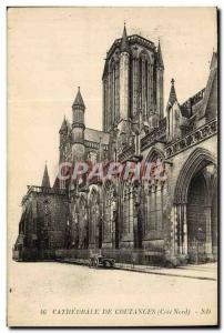 Old Postcard Cathedral Of Coutances North Coast