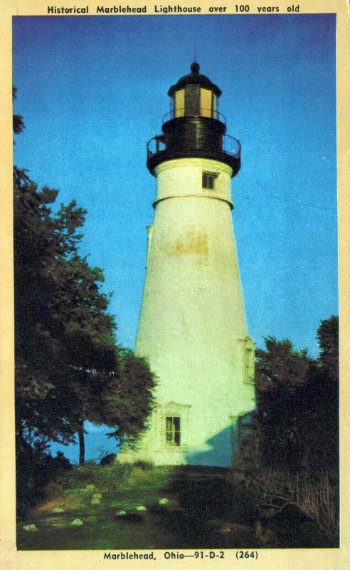 OH, Marblehead Lighthouse, Marblehead, Ohio Postcard