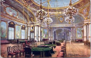 Postcard Monaco Tuck Monte Carlo 7053 - casino - Salon de Roulette