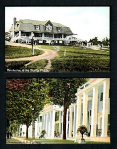 C8 Manchester, Vt. 2pcs. Vintage The Equinox - The Country Club Panorama, Unused