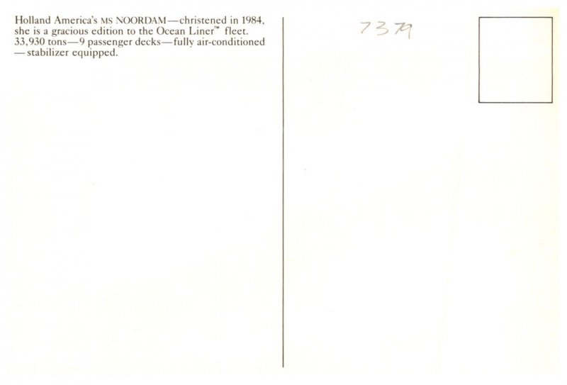 Holland America's M/S Noordam