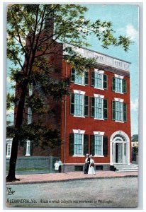 Alexandria Virginia Postcard House Which Lafayette Was Entertained c1910's Tuck