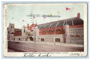 1908 Coliseum, Wabash Avenue and Fifteenth Street, Chicago Illinois IL Postcard 