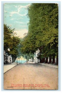 1913 The Lindens North Street Plymouth MA East Bridgewater MA Postcard