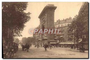 Postcard Old Paris Porte St Martin