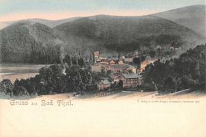 Bad Thal Germany Birdseye View Of Village Scenic Antique Postcard K22639