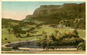 Vintage Postcard; Pond & Cave Hill, Bellevue, Belfast Northern Ireland unposted