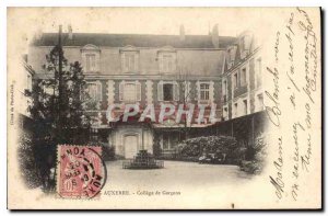 Old Postcard Auxerre College Boys