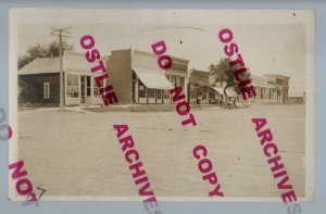 Bloomington NEBRASKA RPPC c1910 MAIN STREET nr Franklin Alma Republican City NE