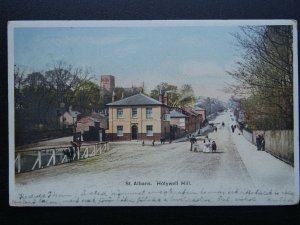 Hertfordshire ST ALBANS Holywell Hill THE DUKE OF MARLBOROUGH INN c1904 Postcard