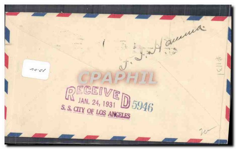 Letter USA Los Angeles Hawaii January 30, 1931