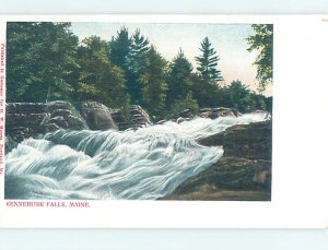 Pre-Chrome WATERFALL SCENE Kennebunkport Maine ME AG4276