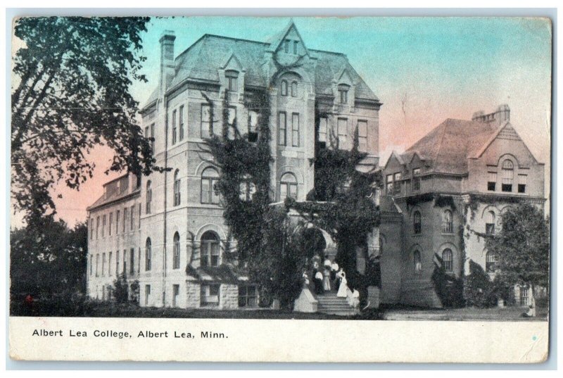 1910 Albert Lea College Exterior Building Albert Lea Minnesota Vintage Postcard