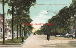 IL, Chicago, Illinois, Ashland Avenue, Boulevard, 1908 PM