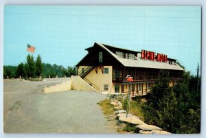 c1950's Alpine Motel & Restaurant Overlooking Burkesville Kentucky KY Postcard
