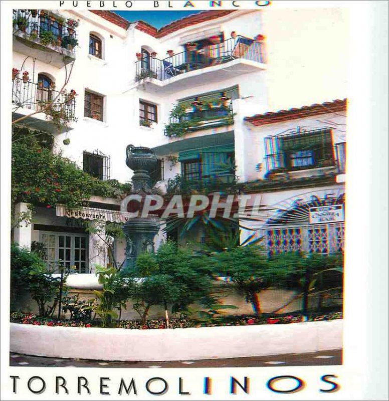 Postcard Modern Pueblo Blanco Torremolinos