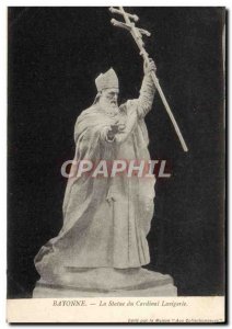 Old Postcard Bayonne Statue Du Cardinal Lavigerie