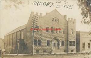 IA, Ames, Iowa, RPPC, Armory Company C, Exterior View, Deano Photo