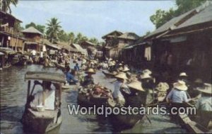 Floating Market Dhonburi Thailand Unused 