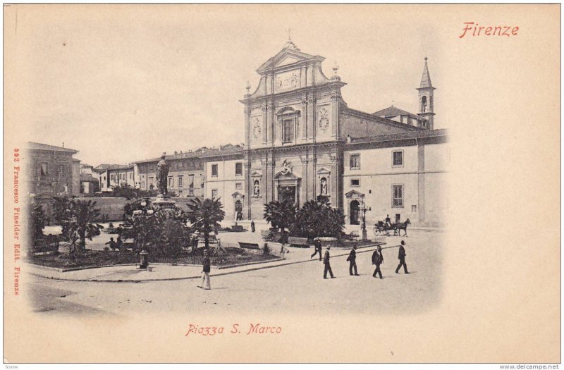 Firenze , Italy , 1890s , Piazza S. Marco