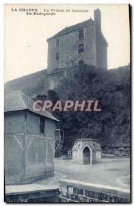 Old Postcard Chatre Prison and Fontaine Ste Radegonde