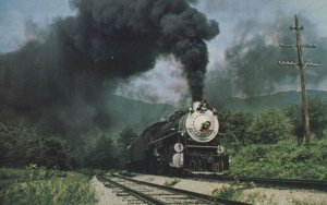 Southern 4501 Train at Hot Springs New York City Postcard