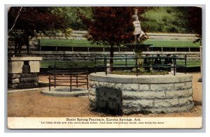 Basin Spring Fountain Eureka Springs Arkansas Postcard