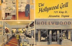 Alexandria Virginia views of The Hollywood Grill linen antique pc ZA440592