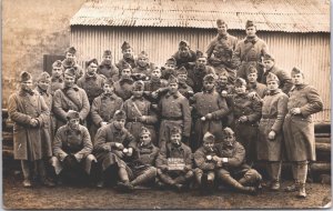 Soldiers Group Photo World War 1 Military Army Vintage RPPC Vintage RPPC 09.23