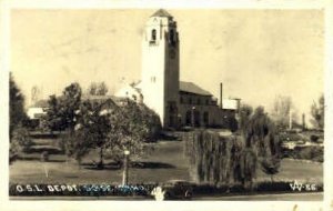 Real Photo O.S.L. Depot - Boise, Idaho ID