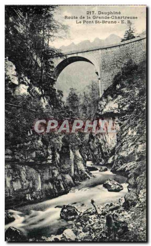 Old Postcard Dauphine Route De La Grande Chartreuse Bridge St Bruno