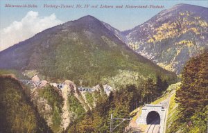 Germany Mittenwald-Bahn Vorberg Tunnel Nr IV Lehnen und Kaiserstand-Viadukt