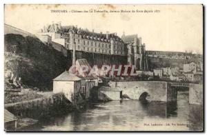 Thouars Old Postcard Chateau of the house became Tremoille force since 1871