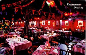 Postcard RESTAURANT SCENE Palo Alto California CA AK9638