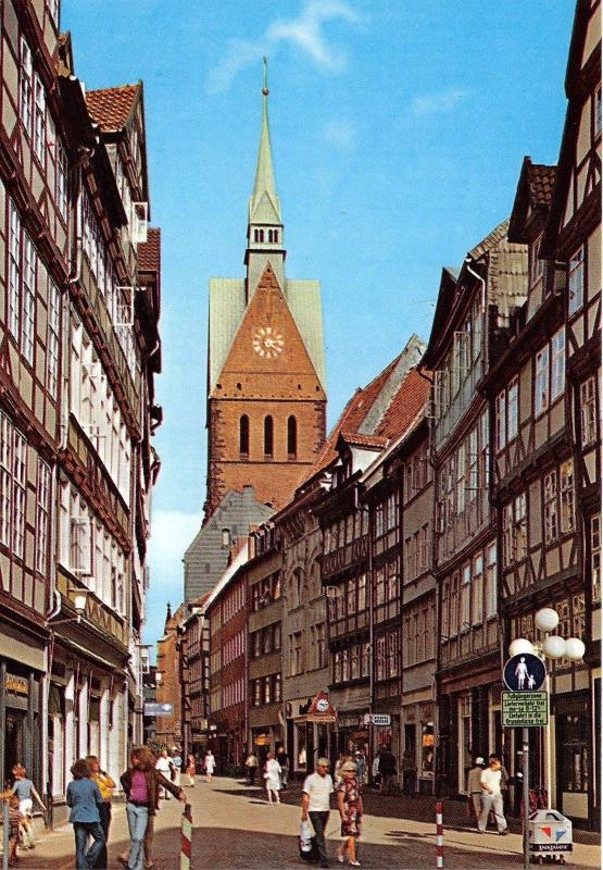 GG149 hannover kramerstrasse mit marktkirche  germany