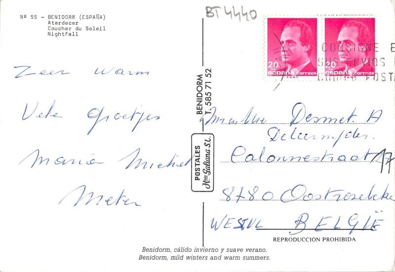 BT4440 Benidorm coucher du soleil Spain