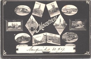 Netherlands Maastricht Multiview Vintage Postcard 09.39