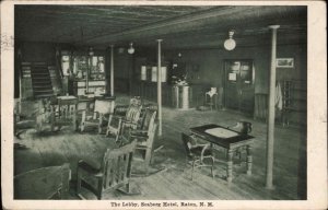 Raton New Mexico NM Seaberg Hotel Lobby c1910 Postcard