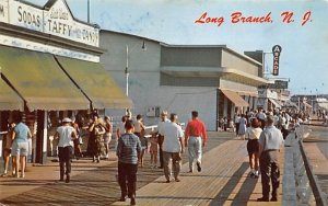 Boardwalk at Long Branch, N. J., USA New Jersey Postcard