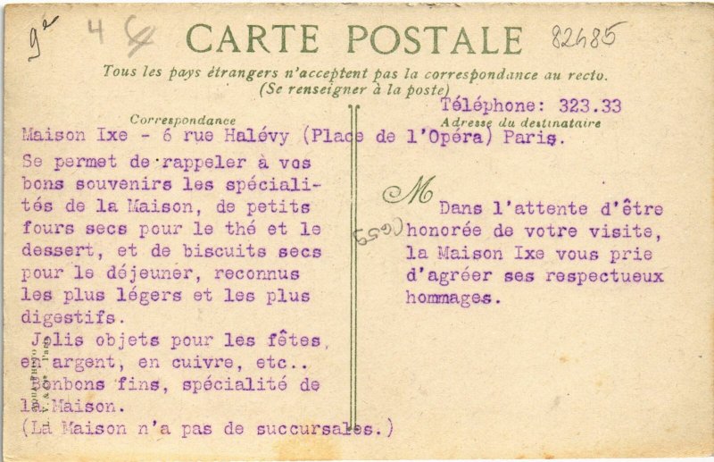 CPA AK PARIS 9e - Maison Ixe Tea Room (82485)