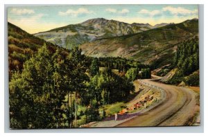 Vintage 1940's Postcard Vail Pass Highway US Highway 6 Western Slope Colorado