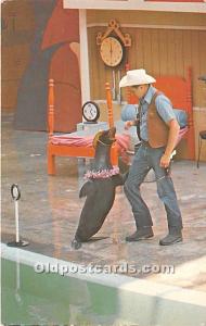 No Bashful Performer, John the Sea Lion at Sea World Cleveland, Ohio, OH, USA...