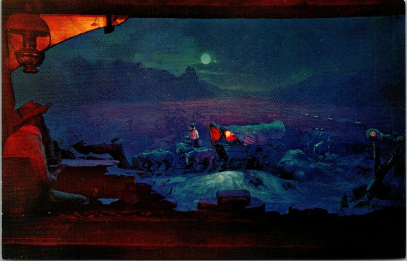 Vtg Covered Wagon Diorama Ghost Town Knotts Berry Farm Buena Park CA