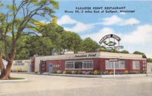 GULFPORT MS PARADISE POINT RESTAURANT LOUNGE~JOE ASTORIAS PROPRIETOR POSTCARD