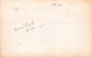 J65/ Grand Rapids Michigan RPPC Postcard c1910 Bank Polkton Mercantile 425